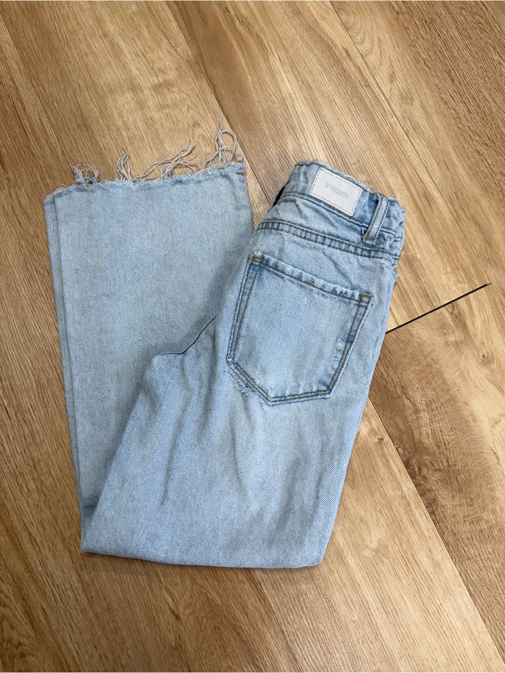Girls RSQ High-Waist Straight Leg Jeans